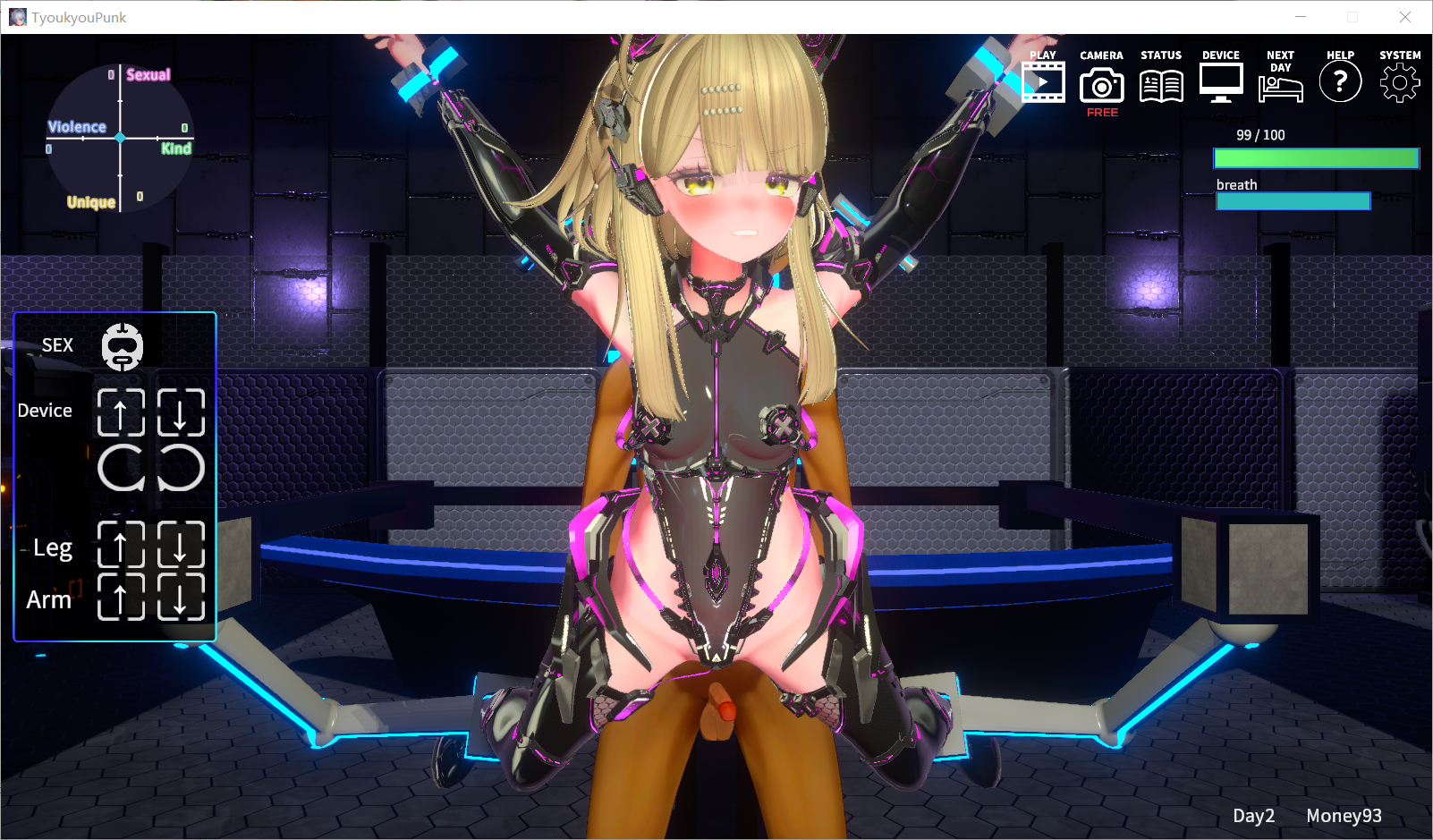 【3D/官中去码/动态/PC】调教朋克2072 調教パンク2072 存档【420M】